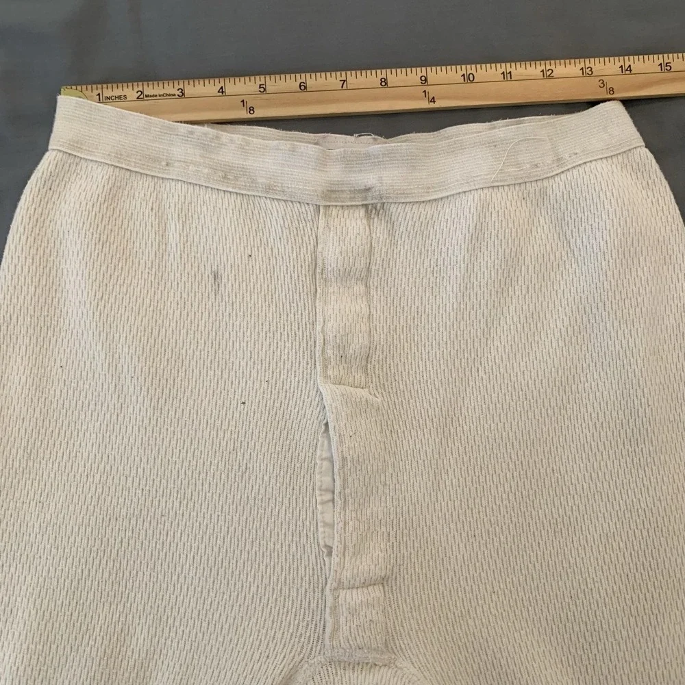 Casco Area Workshop Long Johns Mens Medium White Cold Weather Army Thermal